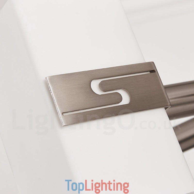 6 Light Modern Contemporary Chandelier with Glass Shade