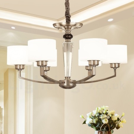 6 Light Modern Contemporary Chandelier with Glass Shade 6 Light Modern Contemporary Chandelier with Glass Shade