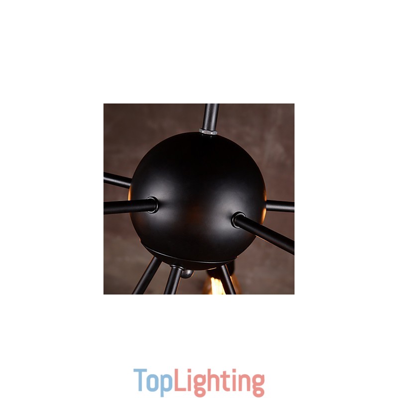 Creative 8 Light Brushed Nickel Chandelier