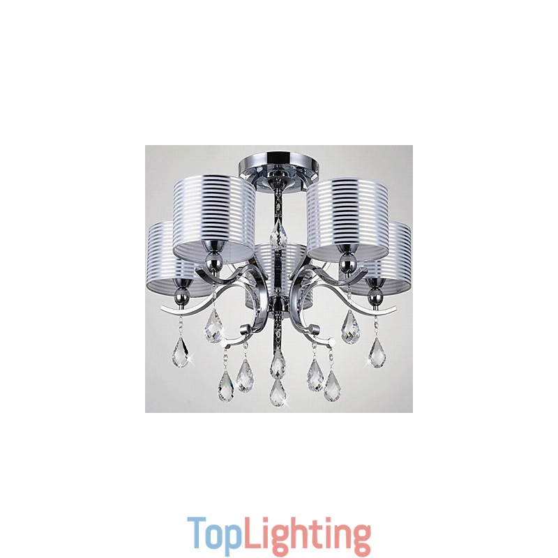 Modern K9 Crystal Chandelier 6 Lights