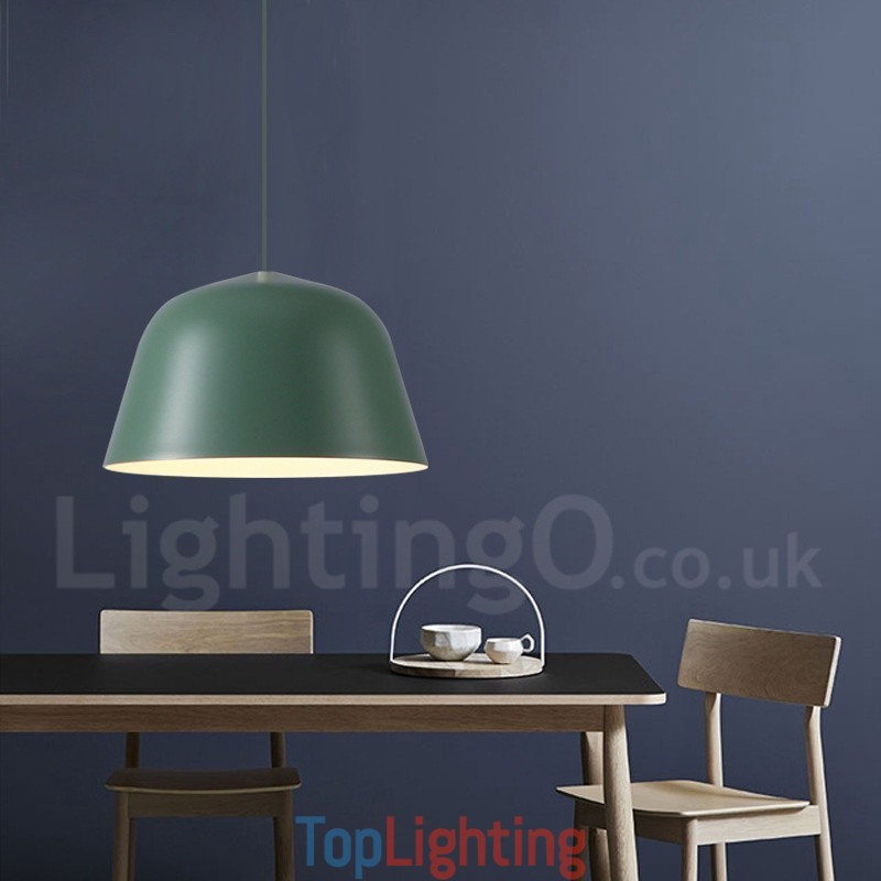 1 Light Modern Contemporary Steel Pendant Light with Aluminum alloy Shade