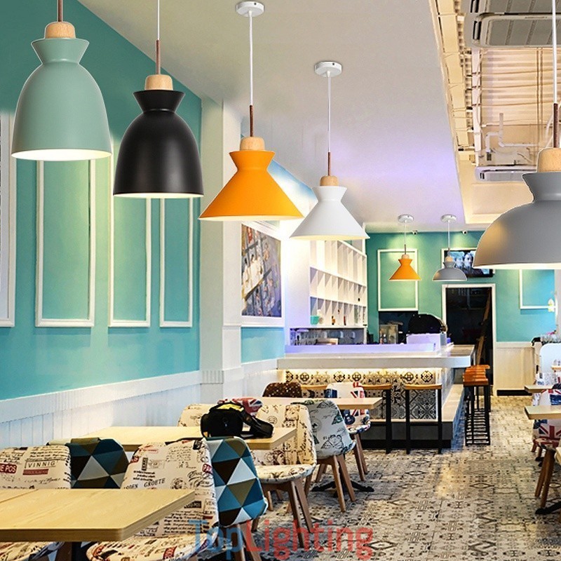 1 Light Modern Contemporary Steel Pendant Light with Aluminum alloy Shade