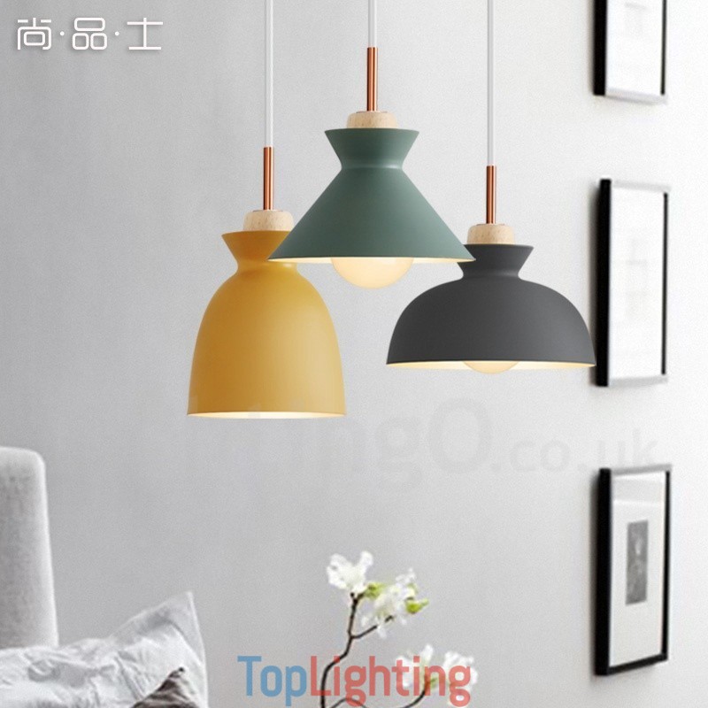 1 Light Modern Contemporary Steel Pendant Light with Aluminum alloy Shade