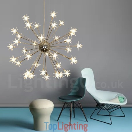 32 Light Modern Contemporary Steel Pendant Light with Glass Shade 32 Light Modern Contemporary Steel Pendant Light with Glass Shade