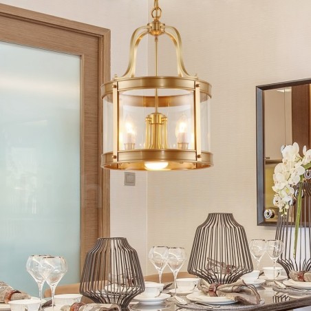 5 Light Retro Rustic Luxury Brass Pendant Lamp Chandelier with Glass Shade 5 Light Retro Rustic Luxury Brass Pendant Lamp Chandelier with Glass Shade