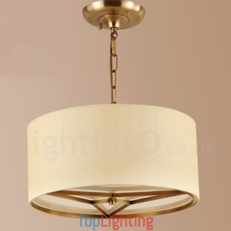 4 Light drum Retro Rustic Luxury Brass Pendant Lamp Chandelier with Fabric Shade 4 Light drum Retro Rustic Luxury Brass Pendant Lamp Chandelier with Fabric Shade