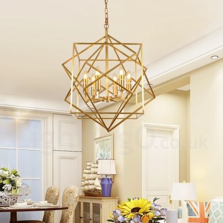 6 Light Retro Rustic Luxury Brass Pendant Lamp Chandelier 6 Light Retro Rustic Luxury Brass Pendant Lamp Chandelier