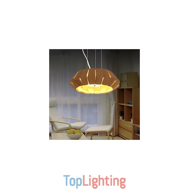 Chandelier Country Wood Bamboo