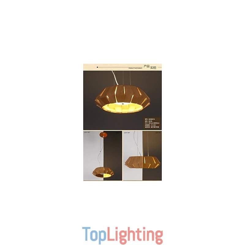 Chandelier Country Wood Bamboo