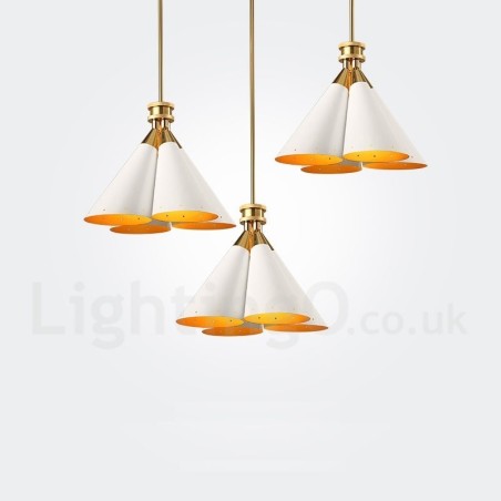 4 Light Retro Rustic Luxury Aluminum alloy Pendant Lamp Chandelier with Aluminum alloy Shade 4 Light Retro Rustic Luxury Aluminum alloy Pendant Lamp Chandelier with Aluminum alloy Shade