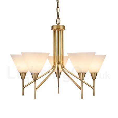 5 Light Retro Rustic Luxury Brass Pendant Lamp Chandelier with Glass Shade 5 Light Retro Rustic Luxury Brass Pendant Lamp Chandelier with Glass Shade
