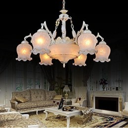 Chandelier White European Retro Classic