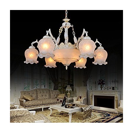 Chandelier White European Retro Classic Chandelier White European Retro Classic