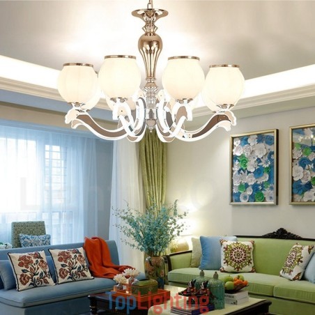 8 Light Modern Contemporary Luxury Pendant Lamp Chandelier with Glass Shade 8 Light Modern Contemporary Luxury Pendant Lamp Chandelier with Glass Shade