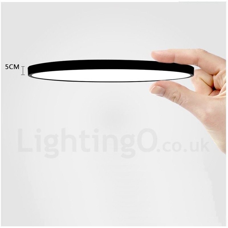 Ultra Thin Dimmable Modern Contemporary Nordic Style Flush Mount Ceiling Lights with Acrylic Shade with Remote Control Also Can Be Used As Wall Light