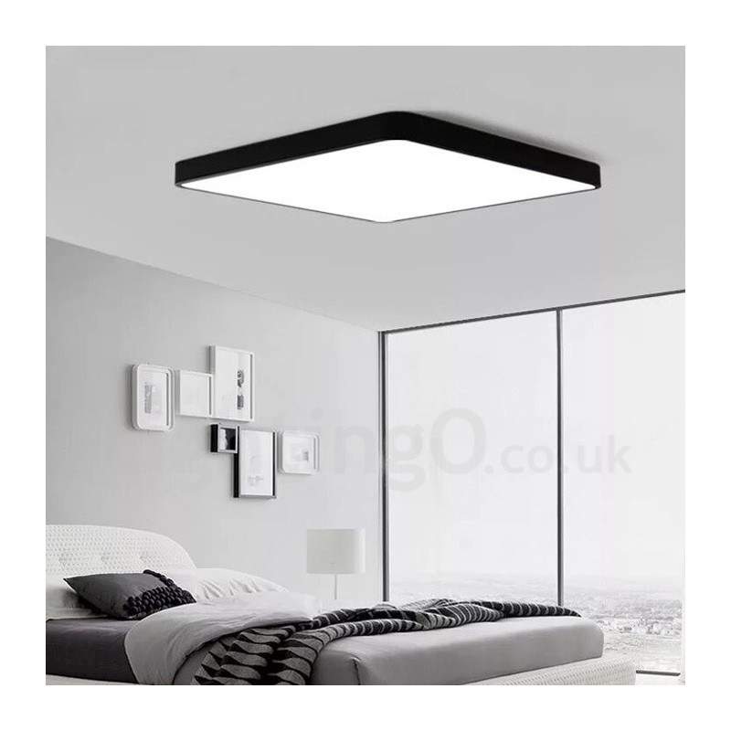 Dimmable Modern Contemporary Nordic Style Flush Mount Ceiling Lights with Acrylic Shade with Remote Control