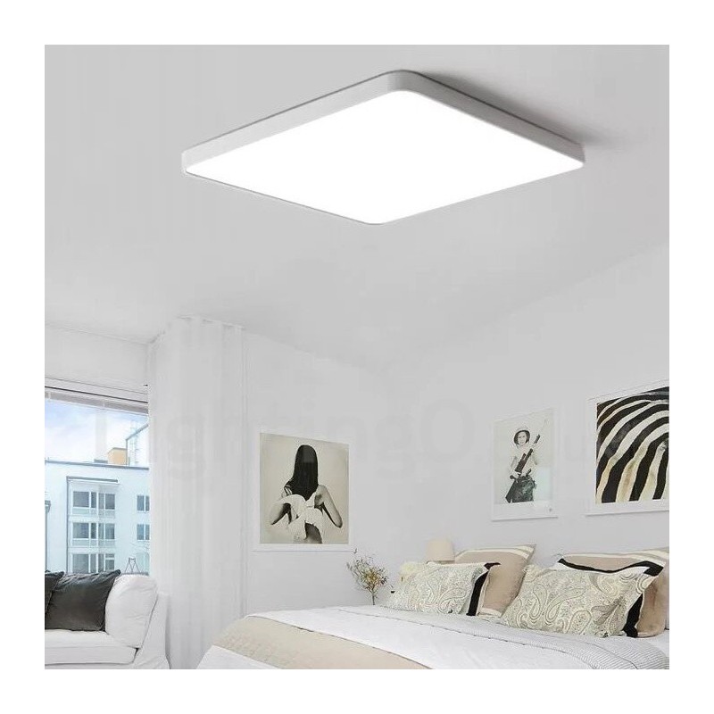 Dimmable Modern Contemporary Nordic Style Flush Mount Ceiling Lights with Acrylic Shade with Remote Control