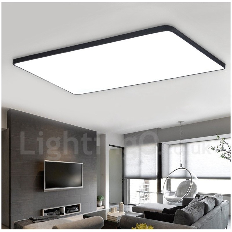 Dimmable Modern Contemporary Nordic Style Flush Mount Ceiling Lights with Acrylic Shade with Remote Control
