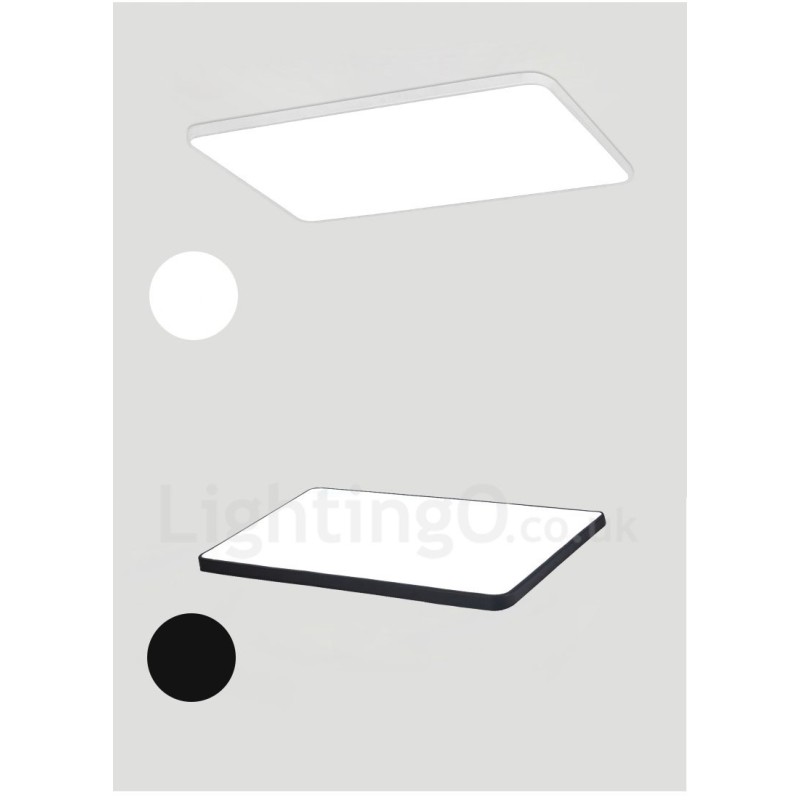 Dimmable Modern Contemporary Nordic Style Flush Mount Ceiling Lights with Acrylic Shade with Remote Control
