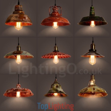 1 Light Rustic Lodge Retro Vintage Pendant Light Loft 1 Light Rustic Lodge Retro Vintage Pendant Light Loft