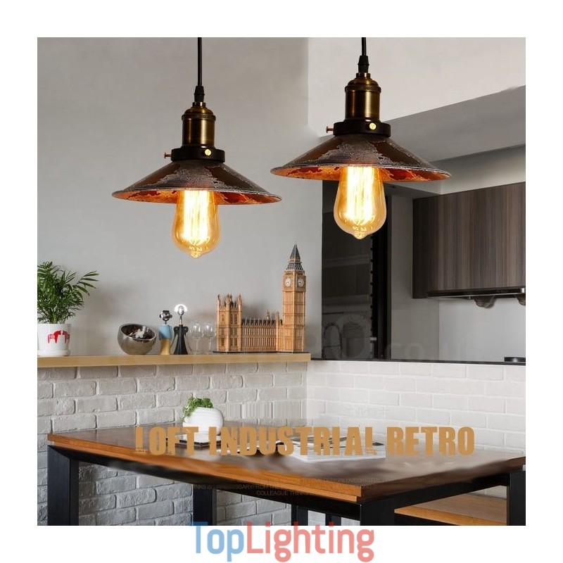 1 Light Rustic Lodge Retro Vintage Pendant Light Loft