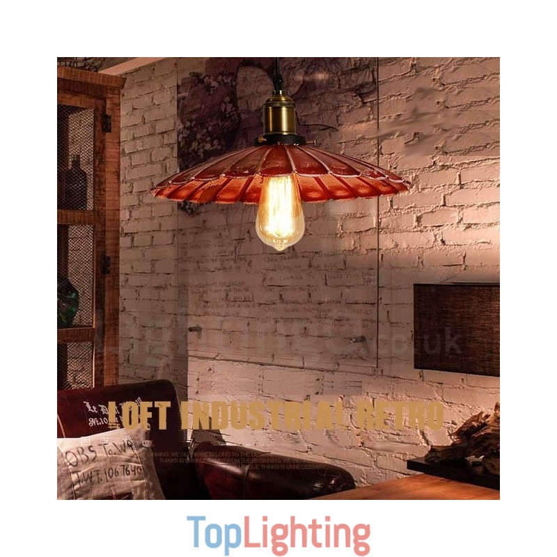 1 Light Rustic Lodge Retro Vintage Pendant Light Loft