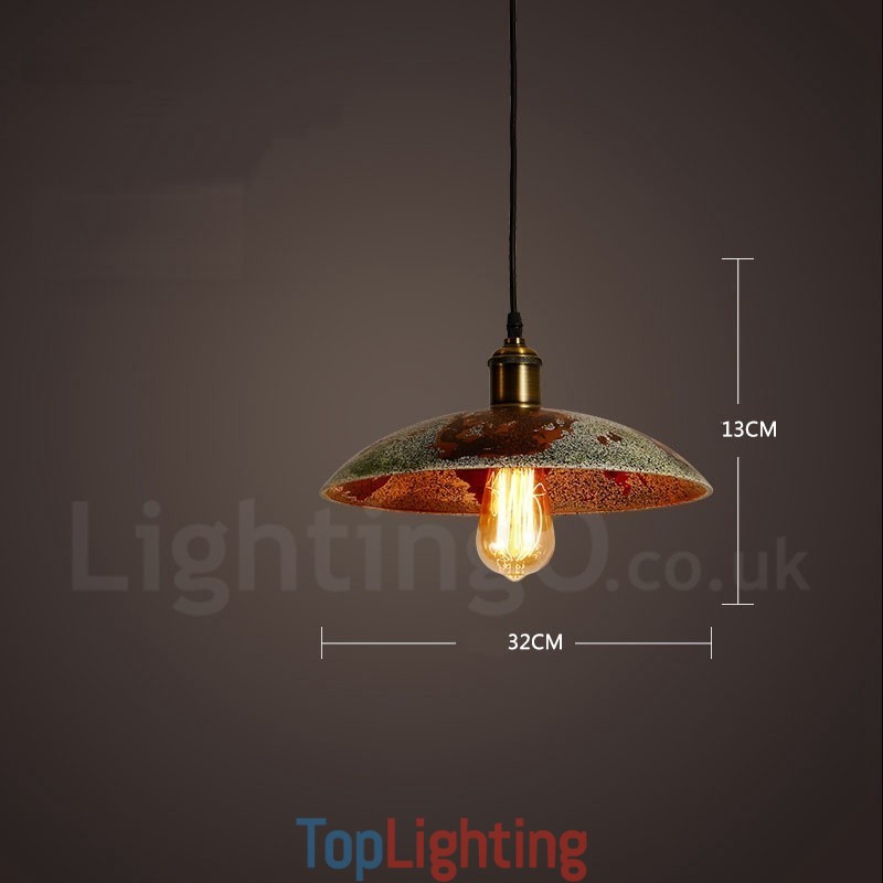1 Light Rustic Lodge Retro Vintage Pendant Light Loft