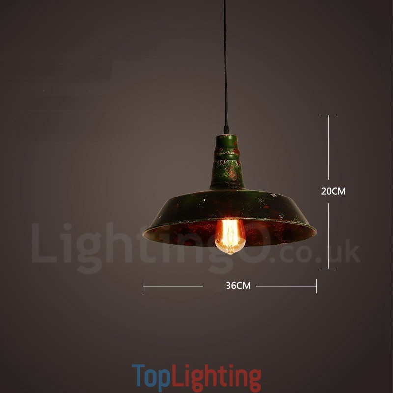 1 Light Rustic Lodge Retro Vintage Pendant Light Loft