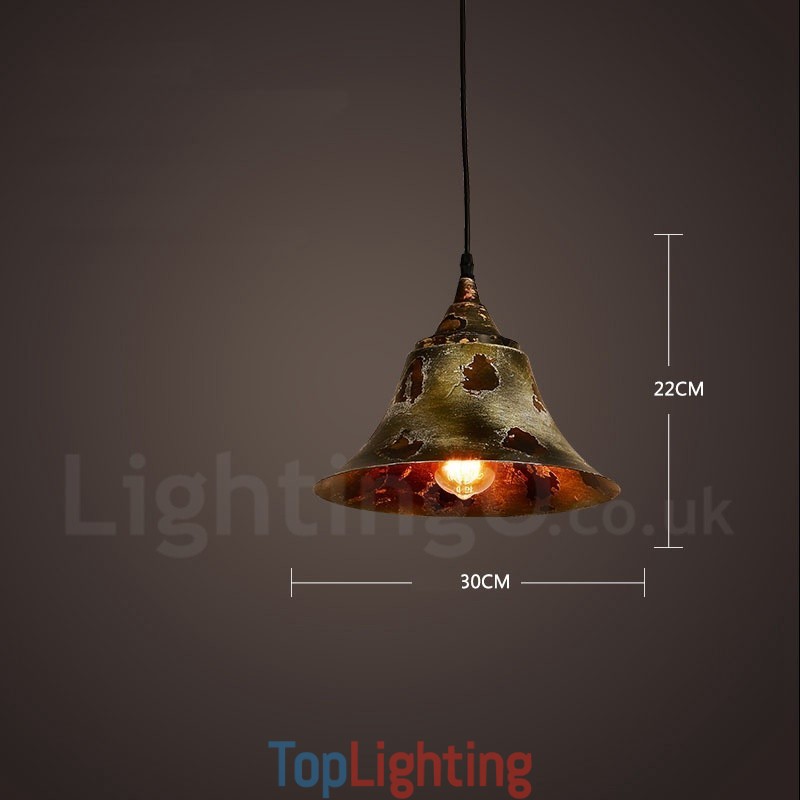 1 Light Rustic Lodge Retro Vintage Pendant Light Loft