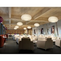 1 Light Modern Contemporary Pendant Light Ceiling Lamp with Glass Shade