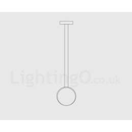 1 Light Cement Modern Contemporary Pendant Light Ceiling Lamp