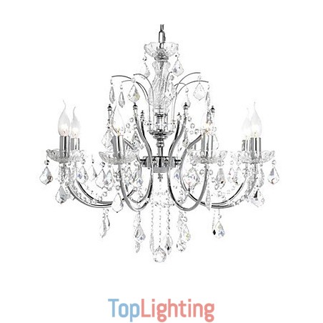 Elegant Crystal Chandelier with 8 Lights Elegant Crystal Chandelier with 8 Lights
