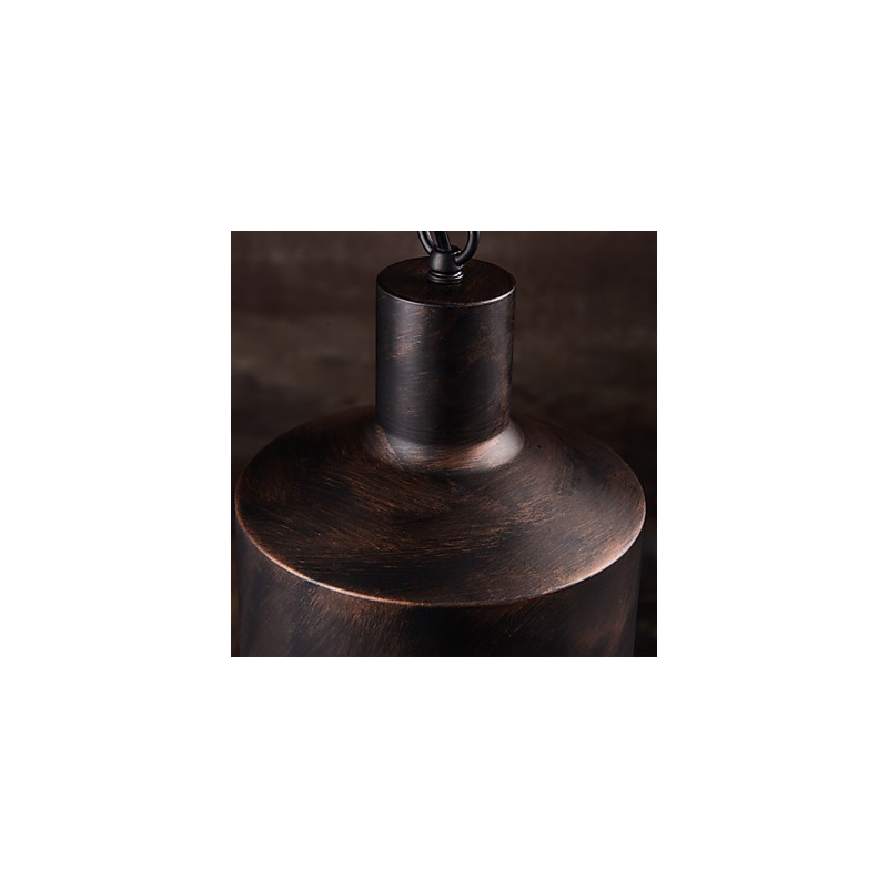 Chandelier Rustic Lodge Drum Metal Pendant Light