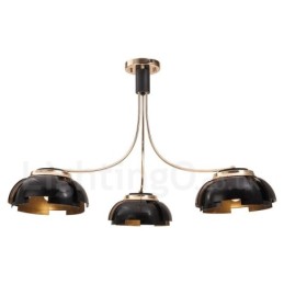 Modern Contemporary 3 Light Steel Chandelier with Acrylic Shade