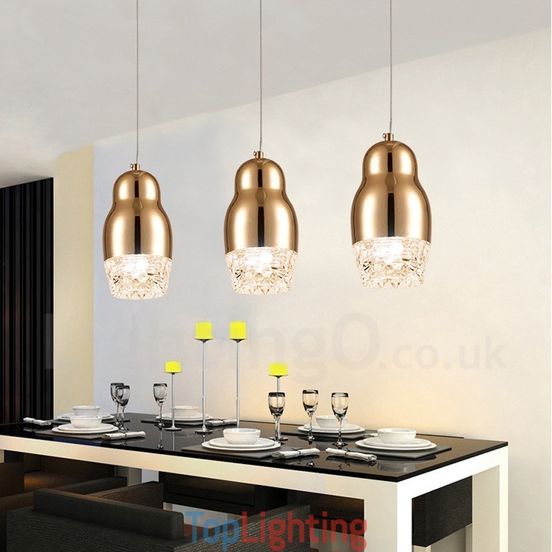 Modern Contemporary 1 Light Aluminum Alloy Pendant Light with Acrylic Shade