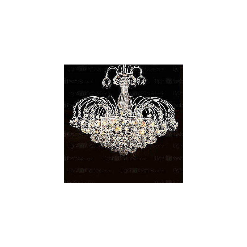 Pendant Luxury Modern Crystal Living 3 Lights Chandelier