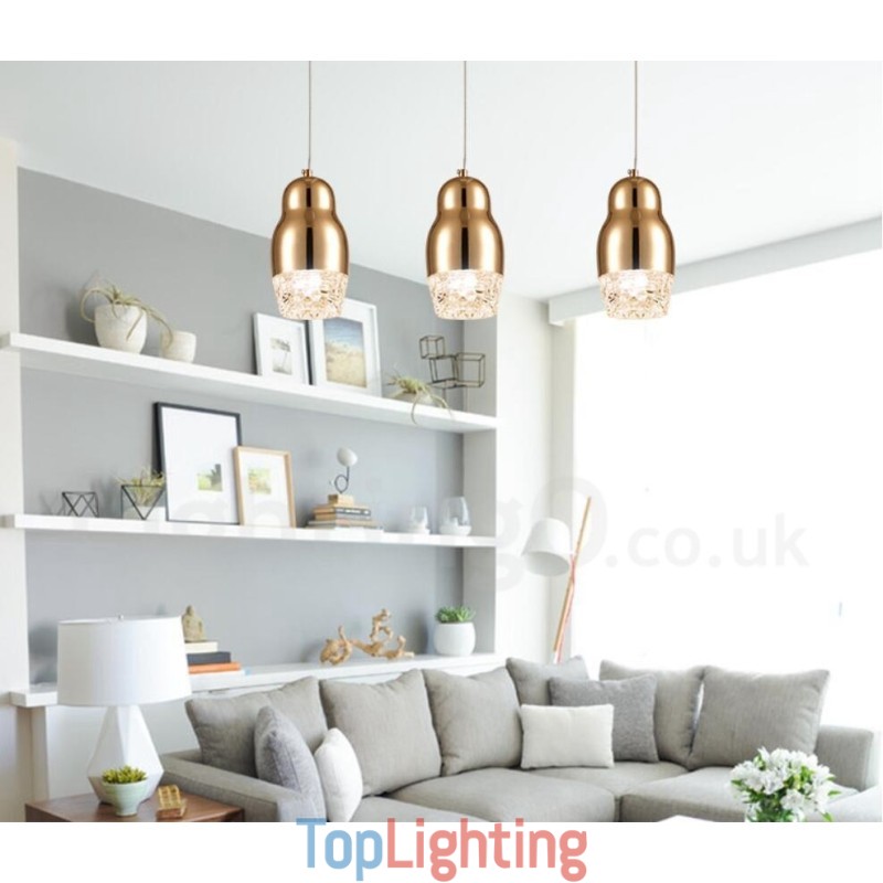 Modern Contemporary 1 Light Aluminum Alloy Pendant Light with Acrylic Shade