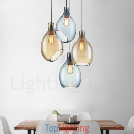 Modern Contemporary 1 Light Glass Pendant Light with Glass Shade Modern Contemporary 1 Light Glass Pendant Light with Glass Shade