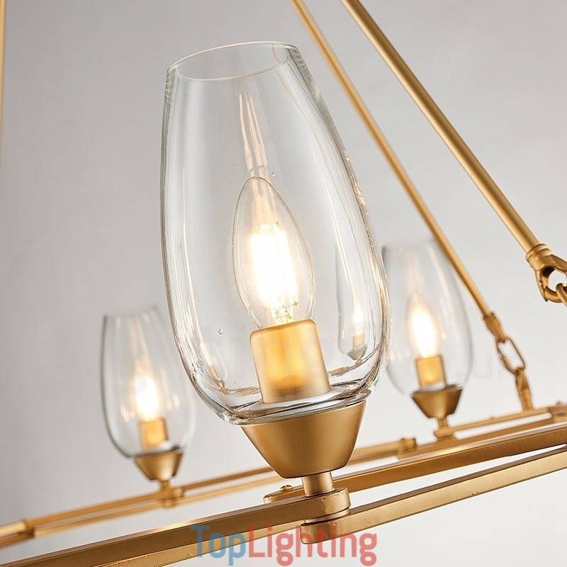 Modern Contemporary 10 Light Steel Pendant Light with Glass Shade