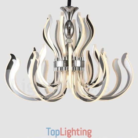 Modern Contemporary 24 Light Acrylic Chandelier with Acrylic Shade Modern Contemporary 24 Light Acrylic Chandelier with Acrylic Shade