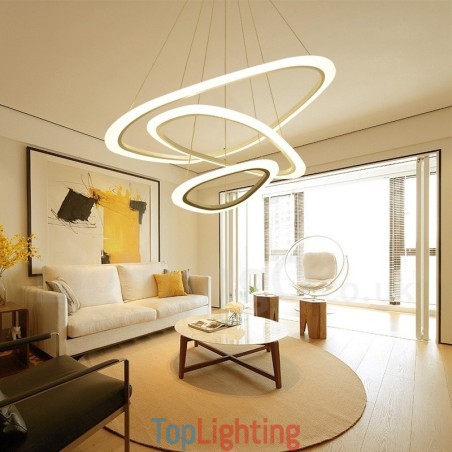 Dimmable With Remote Control Modern Contemporary 3 Light Aluminum Alloy Pendant Light with Acrylic Shade Dimmable With Remote Control Modern Contemporary 3 Light Aluminum Alloy Pendant Light with Acrylic Shade