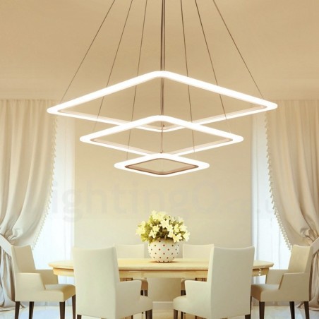Modern Contemporary 3 Light Aluminum Alloy Pendant Light with Acrylic Shade Modern Contemporary 3 Light Aluminum Alloy Pendant Light with Acrylic Shade