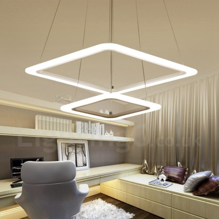 Modern Contemporary 2 Light Aluminum Alloy Pendant Light with Acrylic Shade Modern Contemporary 2 Light Aluminum Alloy Pendant Light with Acrylic Shade