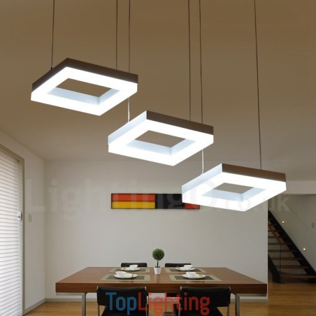 Modern Contemporary 3 Light Aluminum Alloy Pendant Light with Acrylic Shade Modern Contemporary 3 Light Aluminum Alloy Pendant Light with Acrylic Shade