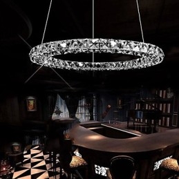 Crystal Pendant Lighting Modern Single Three Sides K9 Crystal Indoor Ceiling Lights Lamp Fixtures