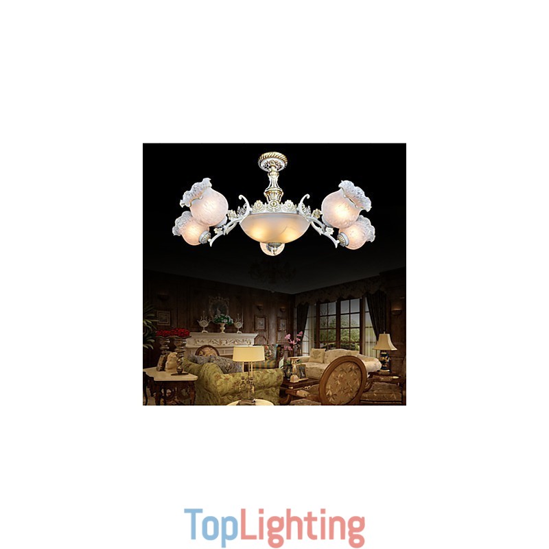 Chandelier Traditional Classic Vintage Retro Metal