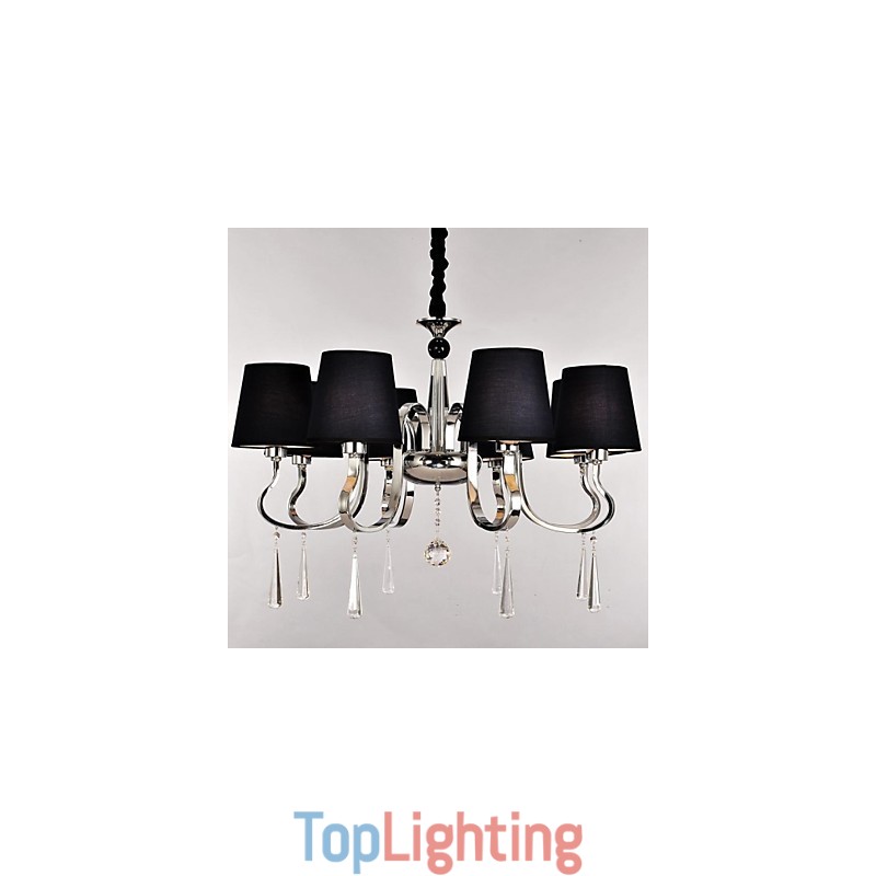 Traditional Classic Nickel Metal Chandelier