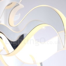 Dimmable Modern Contemporary 15 Light Steel Chandelier with Acrylic Shade