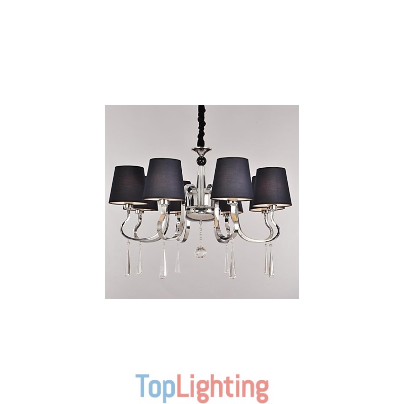 Traditional Classic Nickel Metal Chandelier