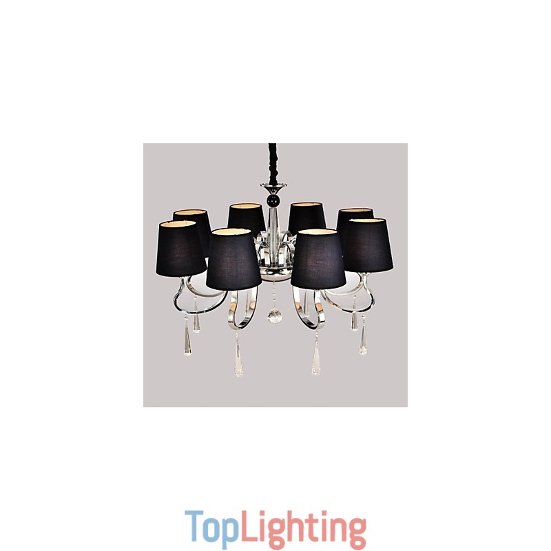 Traditional Classic Nickel Metal Chandelier